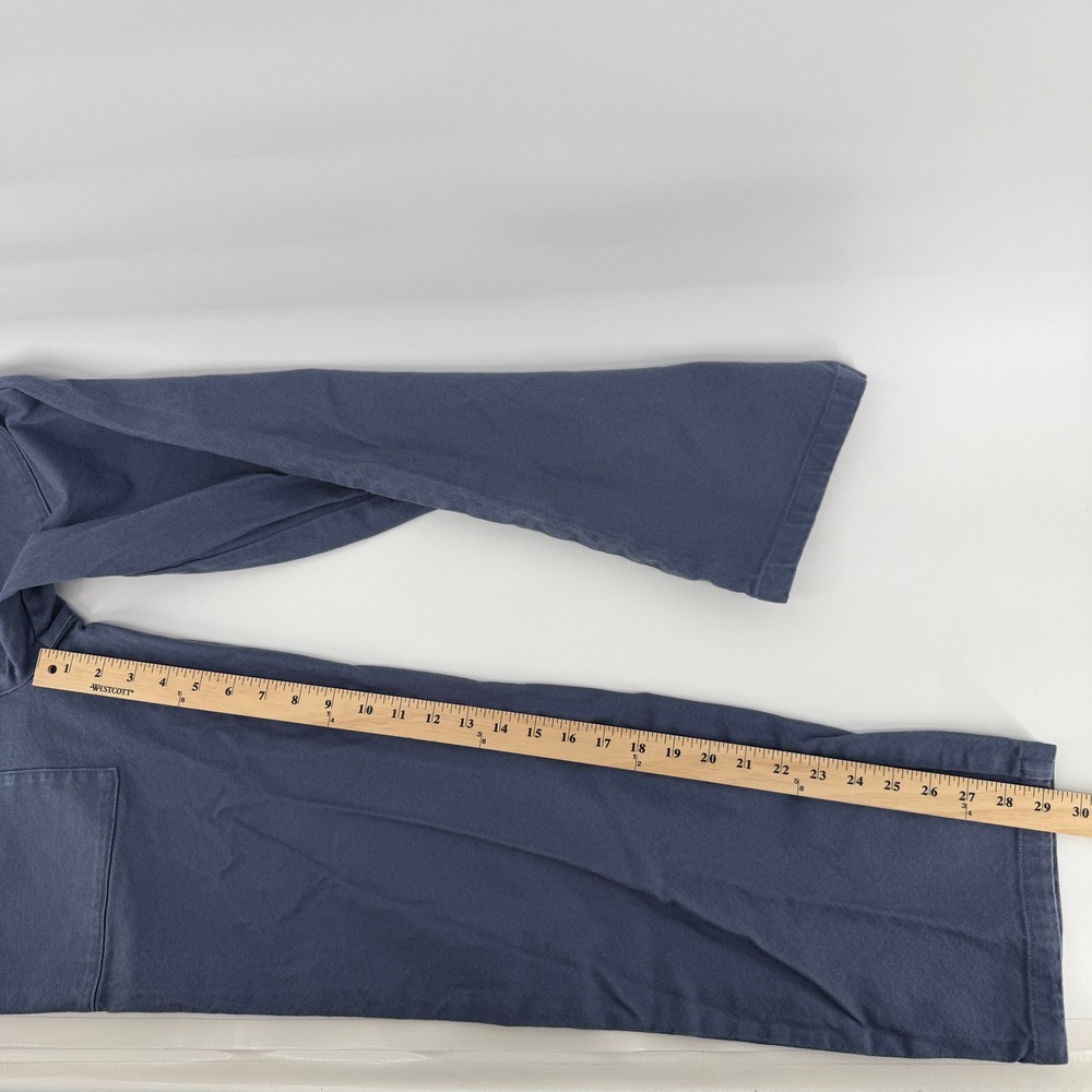 Stoic Canvas Utility Pants Womens 4 Slate Blue High Rise Straight Leg Workwear - Picture 9 of 14